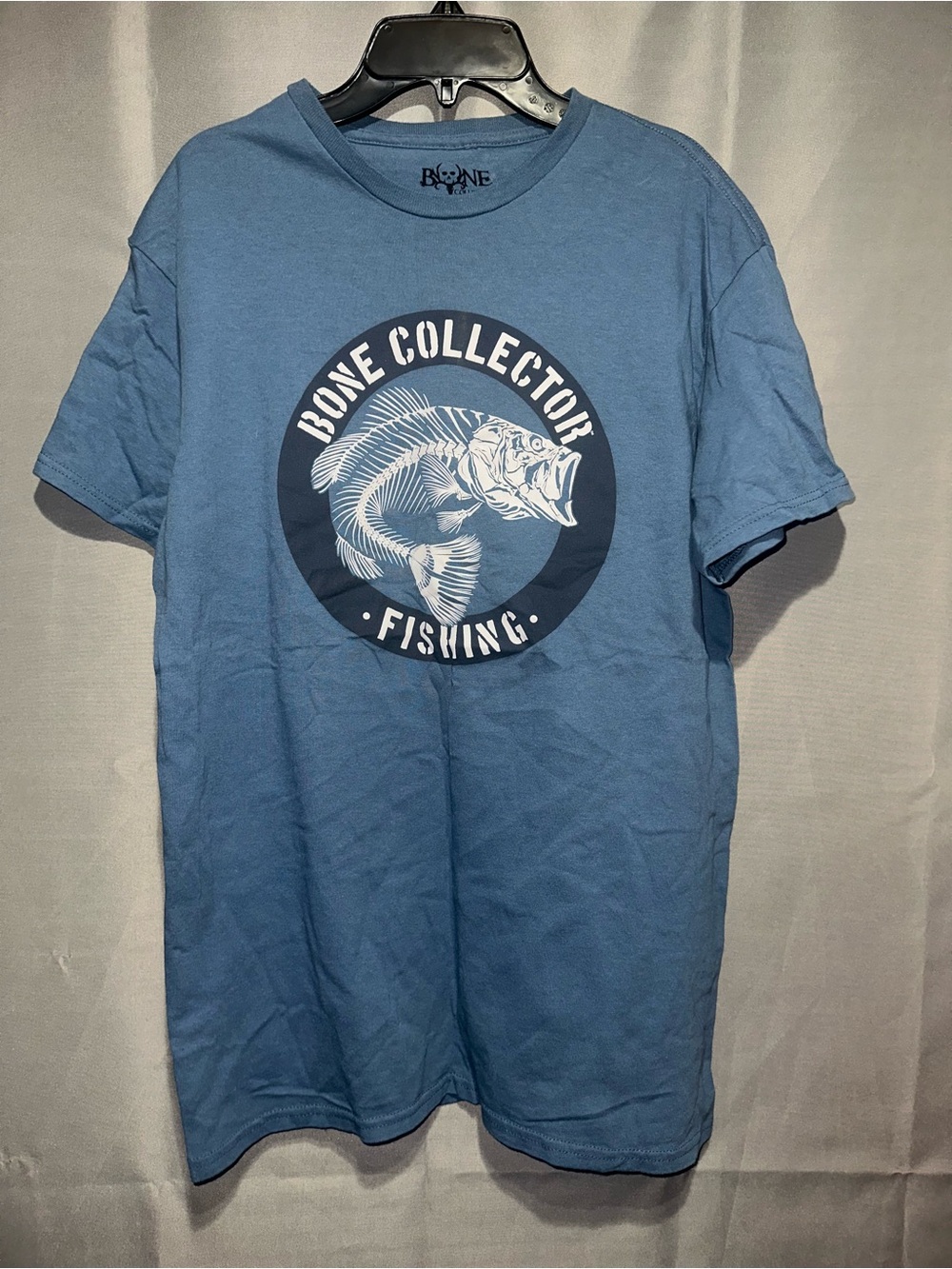 Bone Collector Men's Short Sleeve Fishing Graphic Tee in Blue